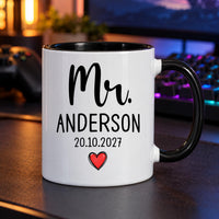 Personalised New Mrs Ceramic Mug - detail 7