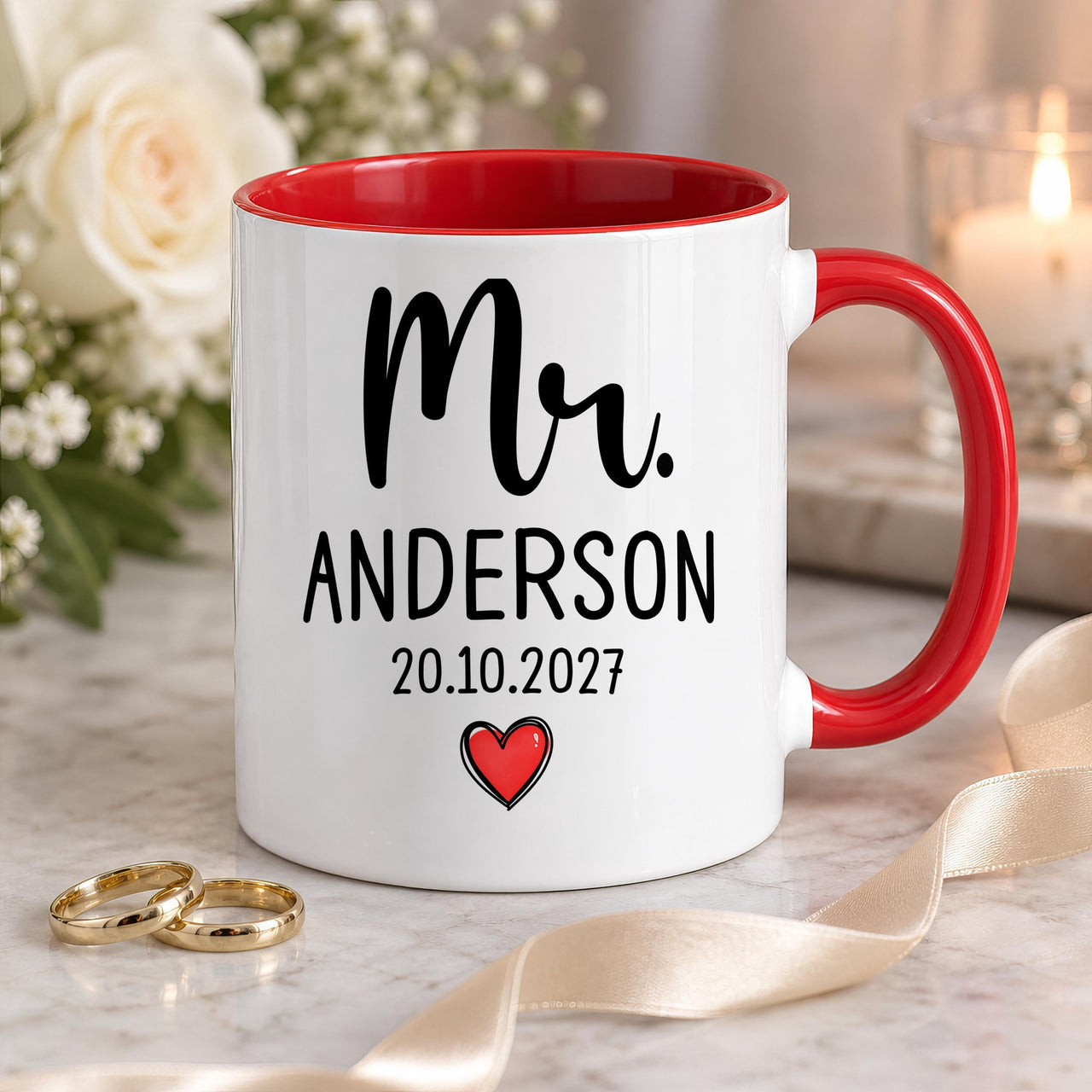 Personalised New Mrs Ceramic Mug - detail 8