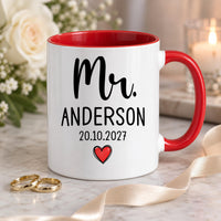 Personalised New Mrs Ceramic Mug - detail 8