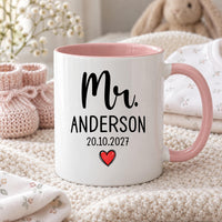 Personalised New Mrs Ceramic Mug - detail 9
