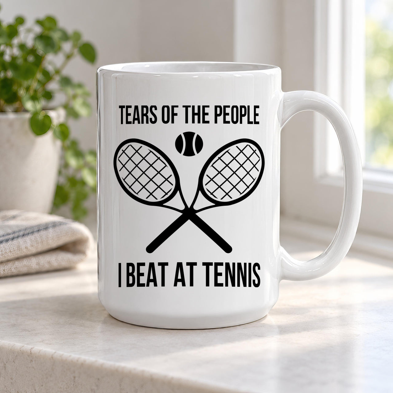 Tears of the People I Beat at Tennis Ceramic Mug - detail 13