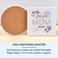 Personalised Love You Mum Watercolour Ceramic Mug - detail 3