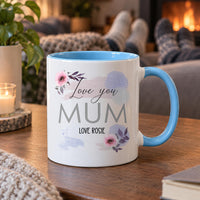 Personalised Love You Mum Watercolour Ceramic Mug - detail 10