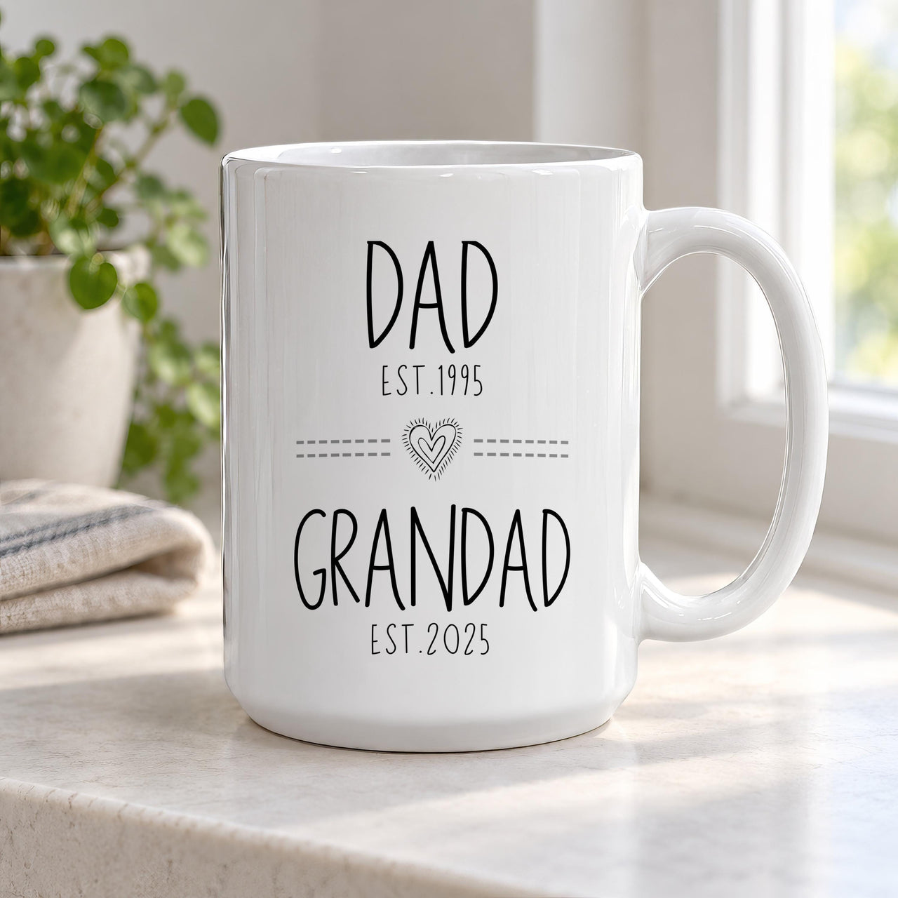 Personalised Dad to Grandad Ceramic Mug - detail 13