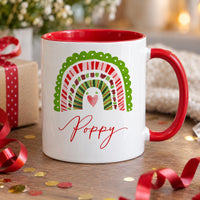 Personalised Christmas Rainbow Ceramic Mug - detail 8
