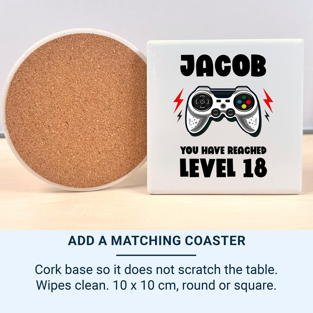 Personalised Level 18 Gamer Ceramic Mug - detail 3