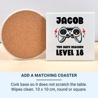 Personalised Level 18 Gamer Ceramic Mug - detail 3