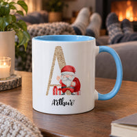 Personalised Christmas Glitter Initial Ceramic Mug - detail 10