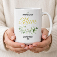 Personalised Happy Mothers Day Botanical Ceramic Mug - detail 13