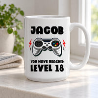 Personalised Level 18 Gamer Ceramic Mug - detail 13
