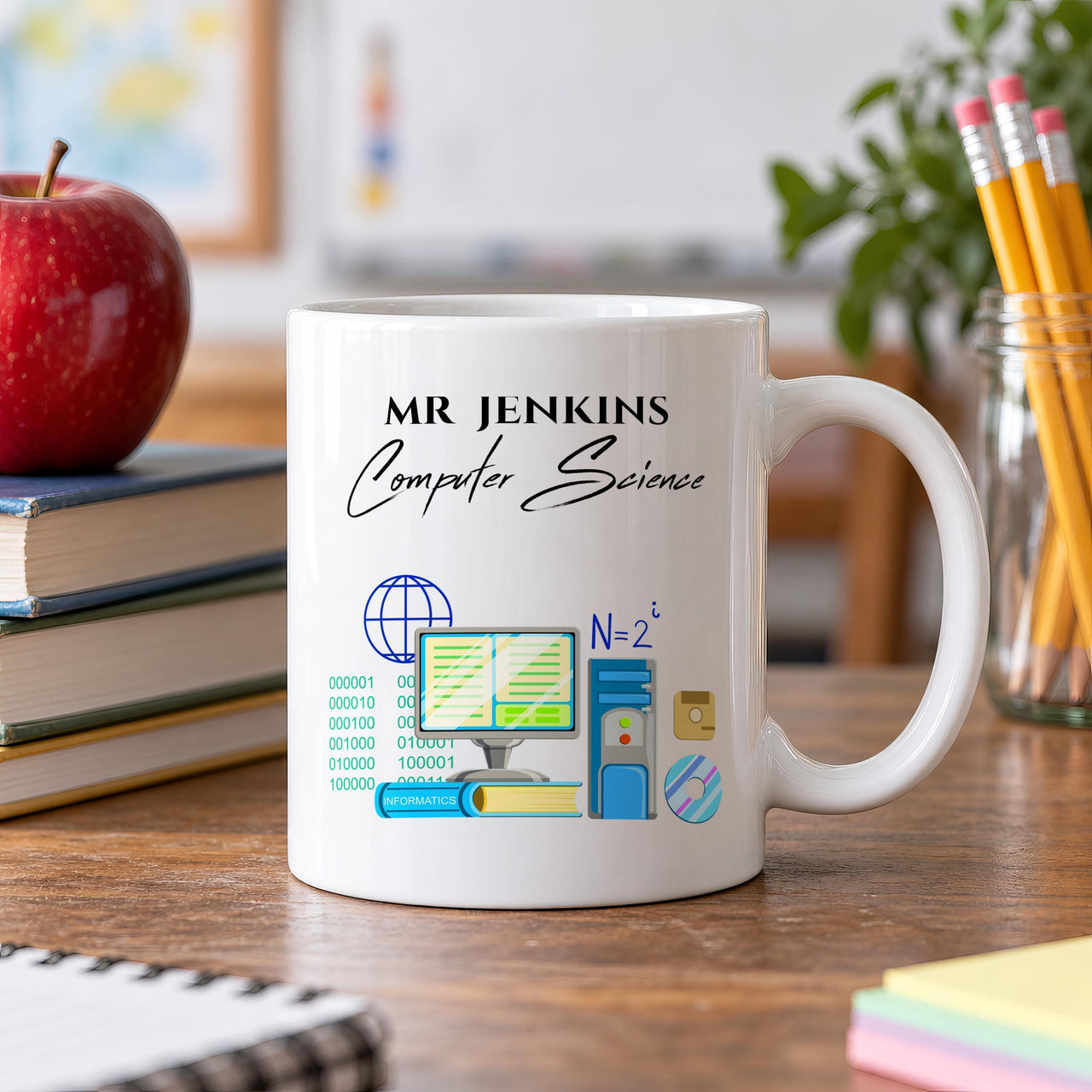 Personalised Computer Science Teacher Ceramic Mug - detail 6