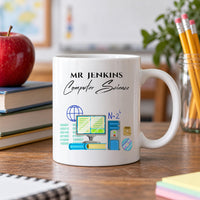 Personalised Computer Science Teacher Ceramic Mug - detail 6