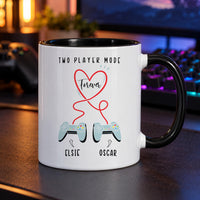 Personalised Two Player Ceramic Mug - detail 7