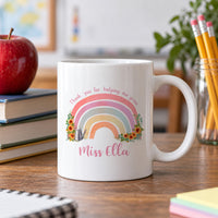 Personalised Rainbow Teacher Ceramic Mug - detail 6