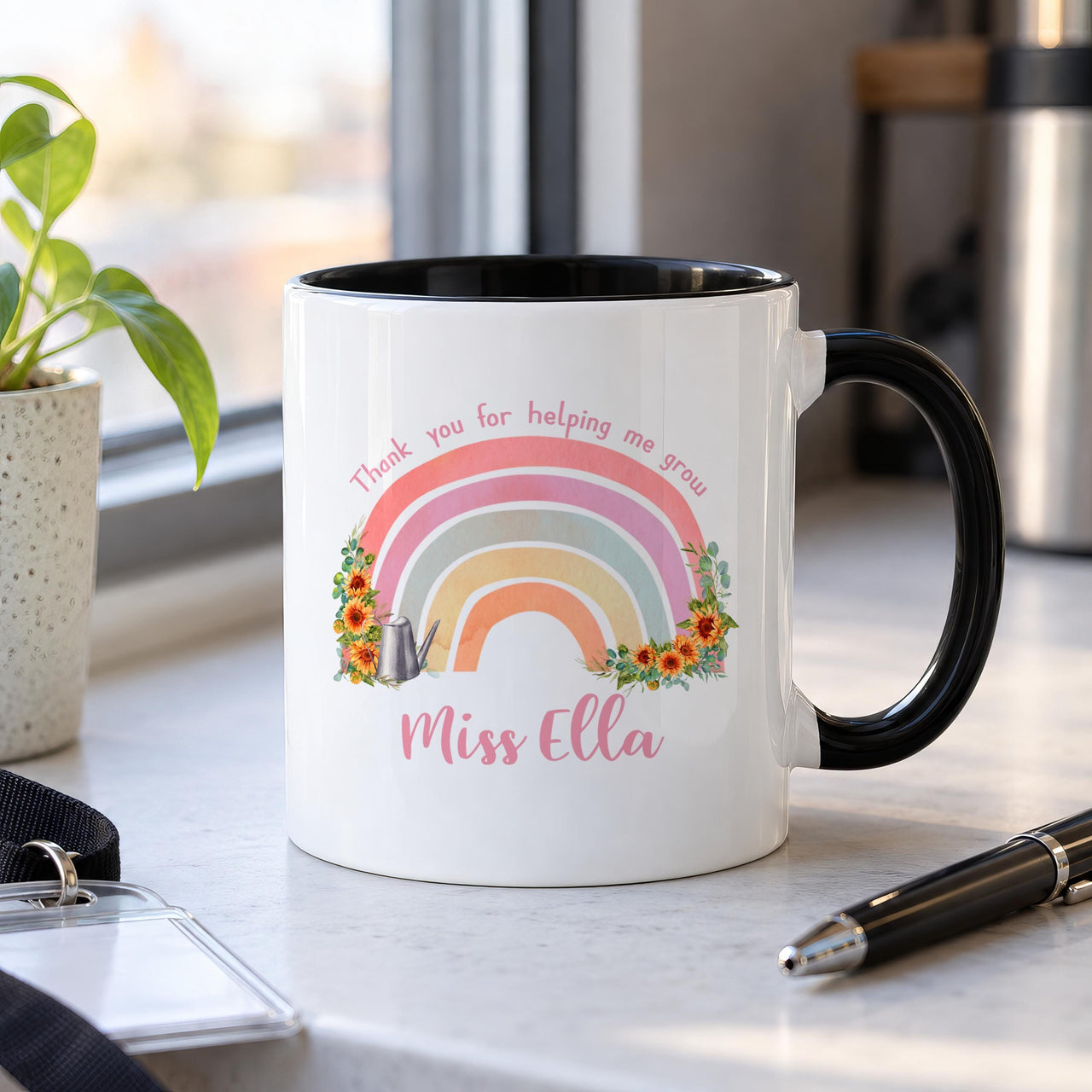 Personalised Rainbow Teacher Ceramic Mug - detail 7