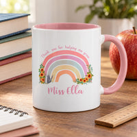 Personalised Rainbow Teacher Ceramic Mug - detail 9