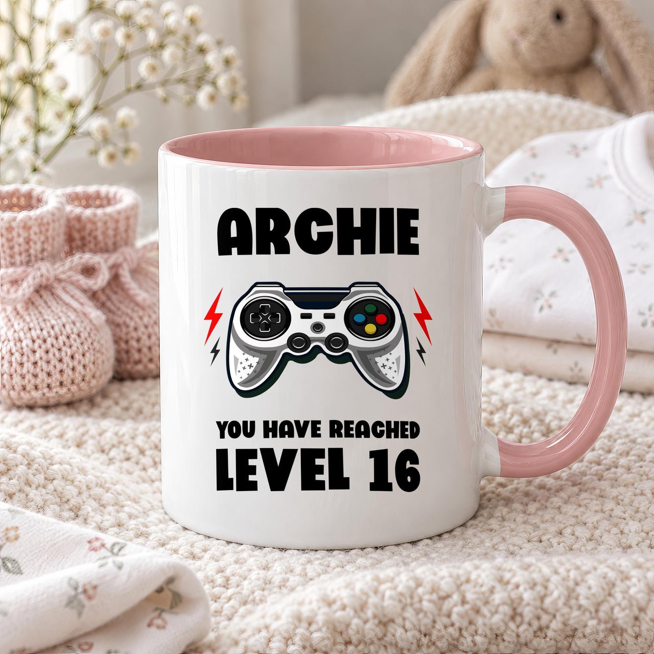 Personalised Level 16 Gamer Ceramic Mug - detail 9