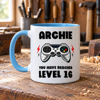 Personalised Level 16 Gamer Ceramic Mug - detail 10