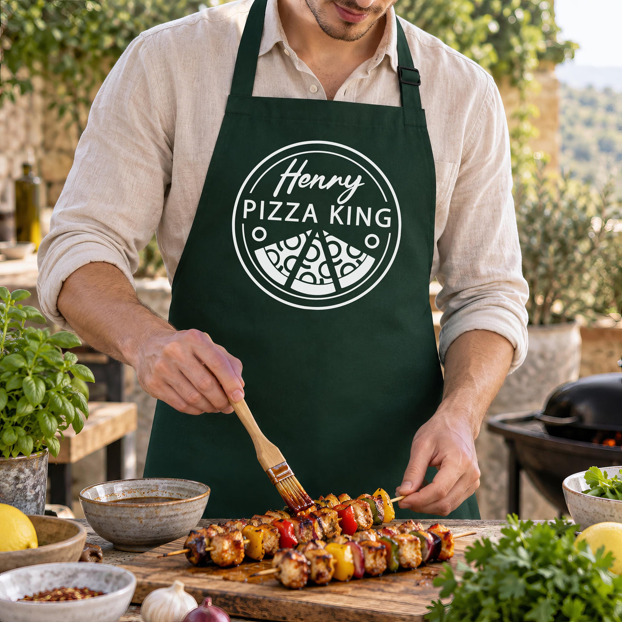 Personalised Pizza King Apron