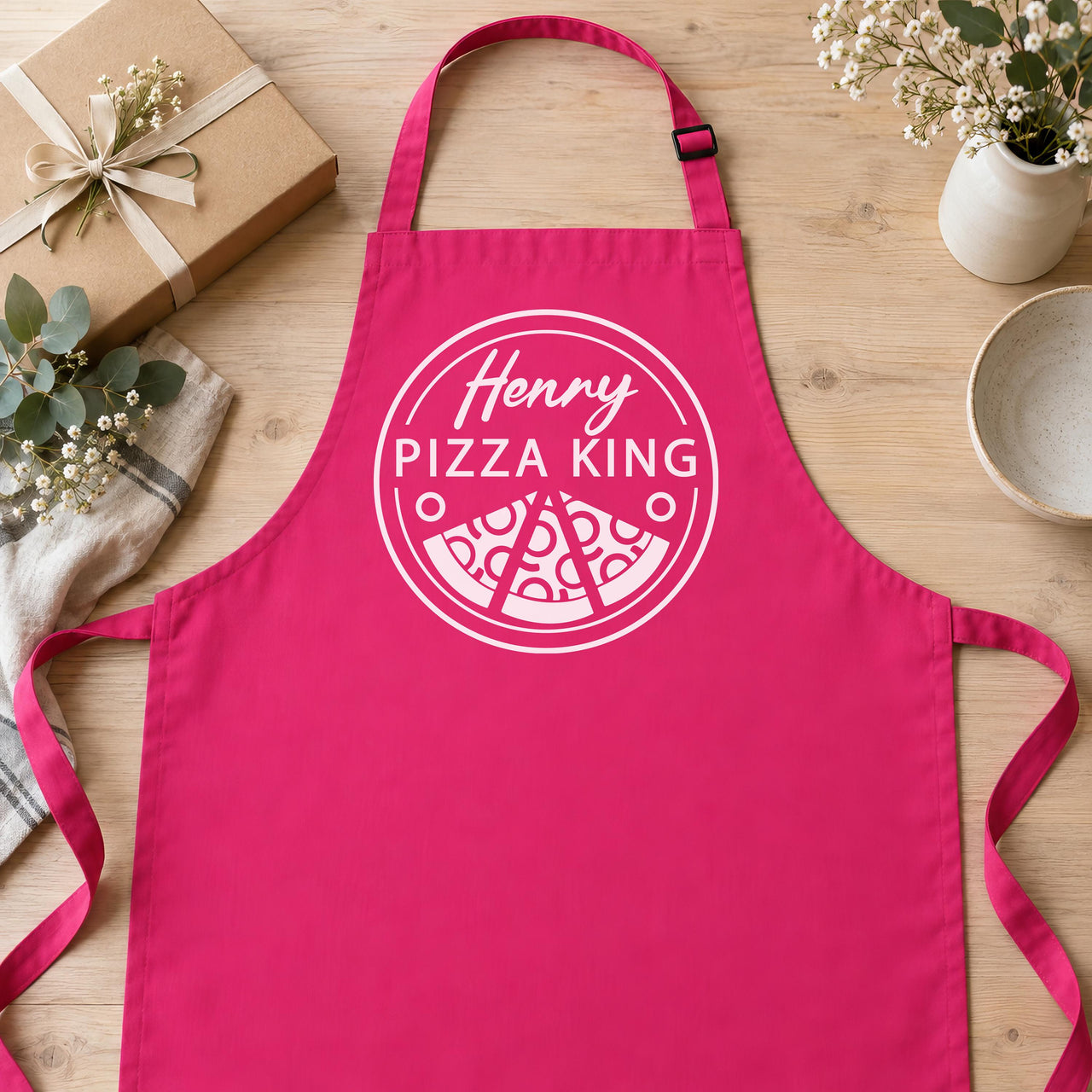 Personalised Pizza King Apron