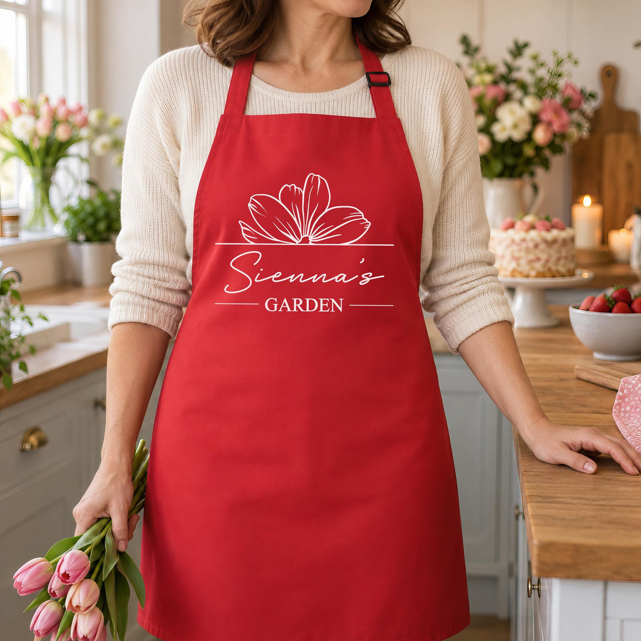 Personalised Flower Garden Apron