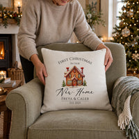 Personalised Gingerbread House Cushion