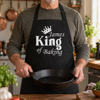 Personalised King Of Baking Apron