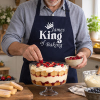 Personalised King Of Baking Apron