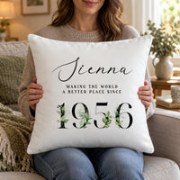 Personalised 70th Birthday Cushion