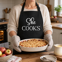 She Cooks Apron
