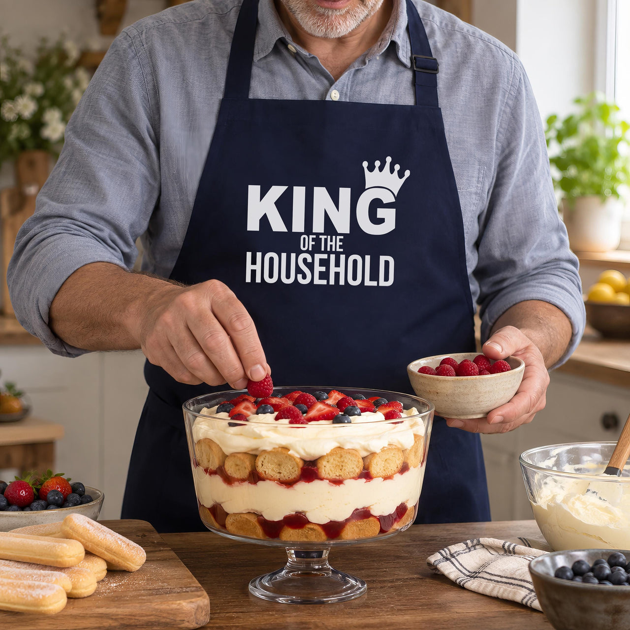 King Of The Household Apron