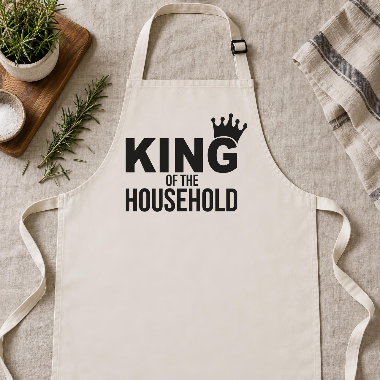King Of The Household Apron