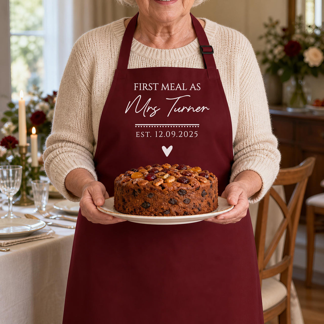 Personalised Mrs or Mr Apron