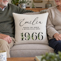 Personalised Milestone Birthday Cushion