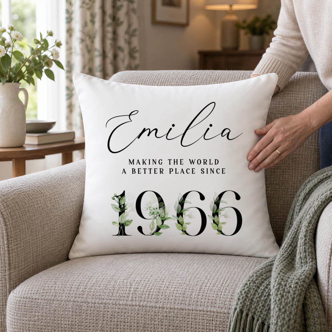 Personalised Milestone Birthday Cushion