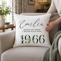 Personalised Milestone Birthday Cushion