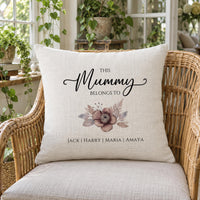 Personalised Mummy Belongs To Cushion