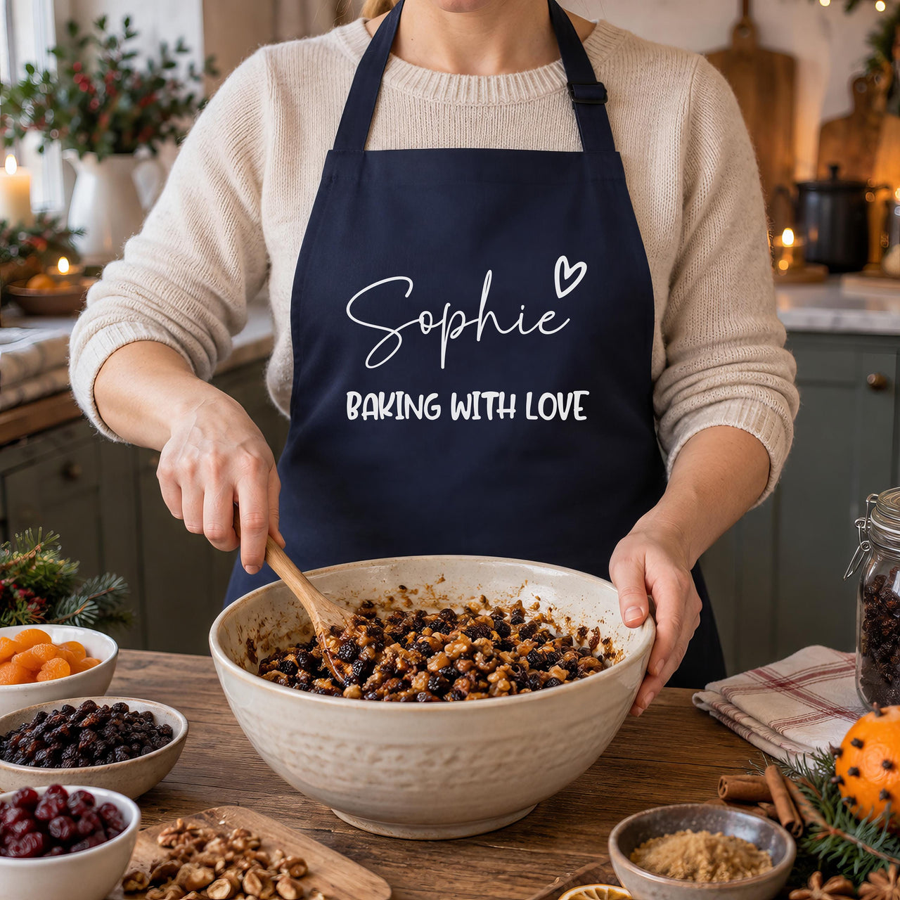 Personalised Baking With Love Apron