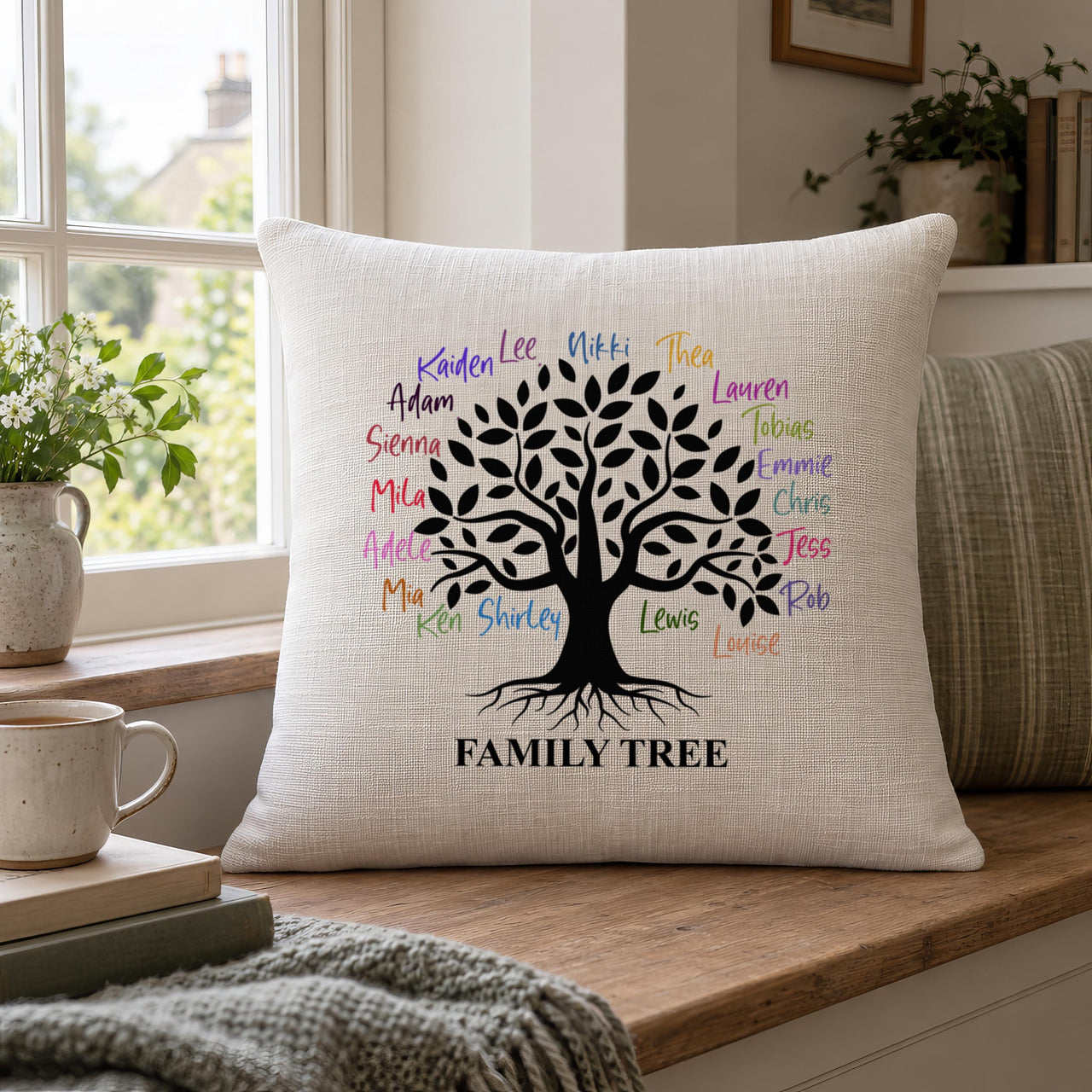 Personalised Family Tree Cushion