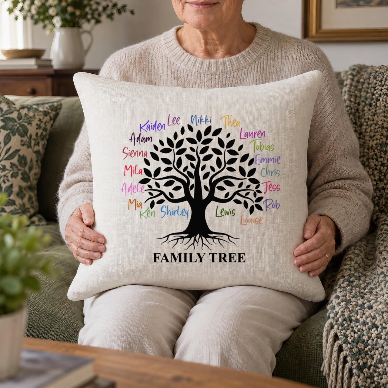 Personalised Family Tree Cushion