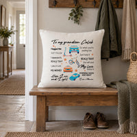 Personalised Grandson Cushion