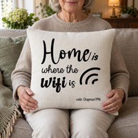 Personalised Home Wifi Cushion