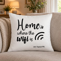 Personalised Home Wifi Cushion