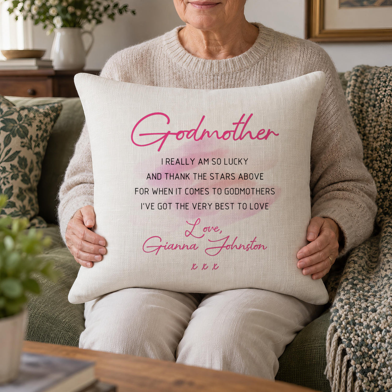 Personalised Godmother Cushion