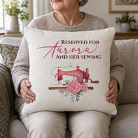 Personalised Vintage Sewing Cushion