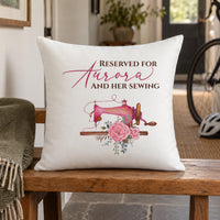 Personalised Vintage Sewing Cushion