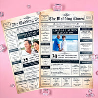 Ruby Wedding Anniversary Poster: Personalised Year and Names