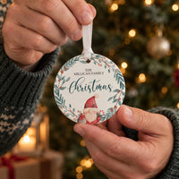 Personalised Gonk Design Ceramic Bauble - lifestyle