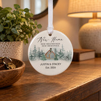 Personalised New Home Bauble - lifestyle