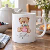 Personalised Bow Tie Bear Ceramic Mug - detail 6